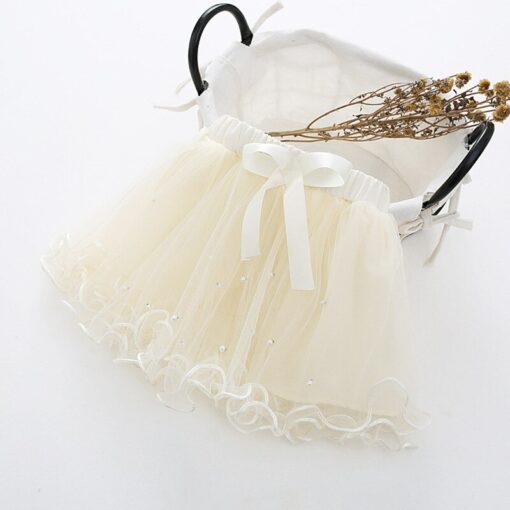 1-6T Girls Baby Ballet tutu Skirts Pink Gray Short Cake Skirt Wavy Infant Pearl children Princess tule rok Baby Skirts meisjes