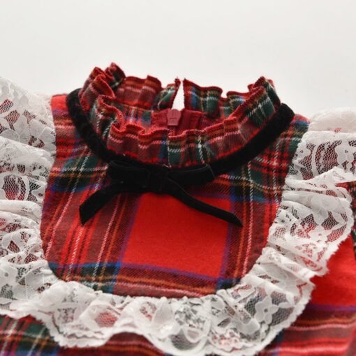My First Christmas Baby Girls Dress Autumn Winter Kids Dresses For Girl 2020 Long Sleeve Little maid Costume new Year's gift D30