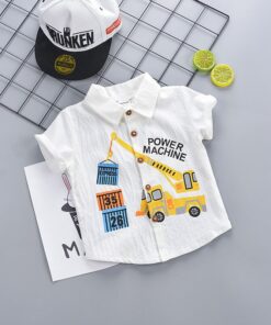 IENENS Kids Baby Boys T-shirt Clothes Clothing Summer Toddler Infant Boy Short Sleeve Tees Tops Cotton T Shirt 1 2 3 4 Years