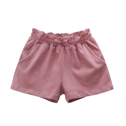 Baby Girls Shorts Kid Short Pants Casual Pants Solide Lace Cotton and Tingle Pants Summer Travel Beach Short new 2020