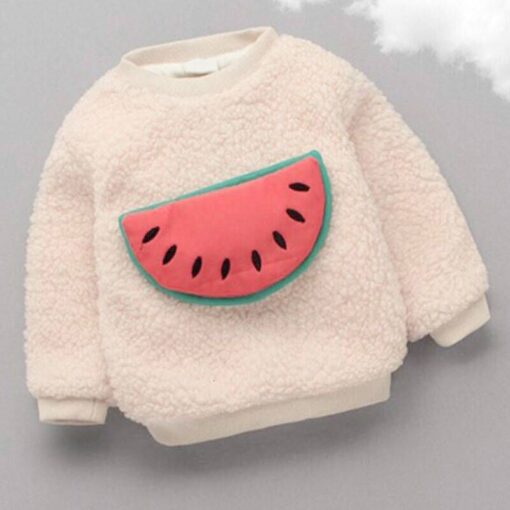 Baby Boy Girls winter Sweatshirts kids warm Pullover Clothes Children Sweatshirts Kids Girl Plus velvet thick Tops Costume