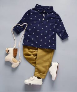 Bibicola Baby Boy Gentleman Clothing Sets Kids Floral Clothes For Birthday Formal Outfits Suit Fashion Tops Shirt + Pants 2pcs