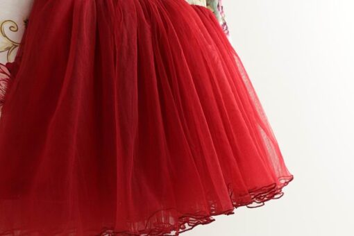 Girls Dress Floral Christmas Dress Girl Long Sleeve Fluffy Tutu Princess Dress Children Clothing E504779