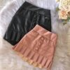 2020 Fashion Kids Girls Pleated Skirts Solid Elastic Waist Mini Skirts Outfits 1-5Y Summer Clothes