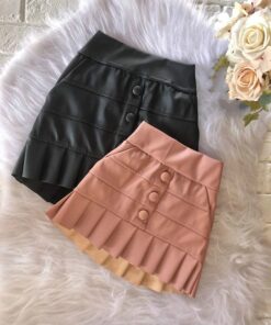 2020 Fashion Kids Girls Pleated Skirts Solid Elastic Waist Mini Skirts Outfits 1-5Y Summer Clothes