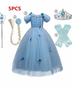 Dress for Girls Kids Christmas Dress Halloween Cosplay Costume Children Birthday Party Clothing Girls Princess Costume