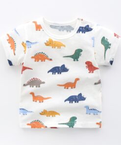 Girls 6M-5Y summer T-Shirts short sleeve Tees Kids Children Casual Cartoon Unisex cotton T-Shirts Boy baby clothes girls tops