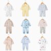 HIPAC Newborn Baby Infant Clothes Set Cotton Baby Boys Girls Tops+Pants Suits Cute Cartoon Baby Underwear All Season Style