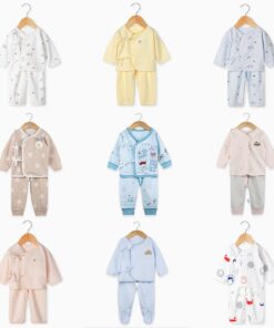 HIPAC Newborn Baby Infant Clothes Set Cotton Baby Boys Girls Tops+Pants Suits Cute Cartoon Baby Underwear All Season Style