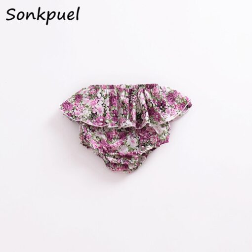 Summer Baby Girls Bloomers Newborn Diaper Cover Baby Pants with Ruffles 0-3 Years Girl Girl Shorts Bottoms Toddler Panties