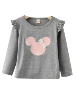 Child Little Baby Girls Clothes T-Shirt Cartoon Mouse Tees Tops New Year 2020 Kids TShirt Spring Cotton Soft Long Sleeve Outfits