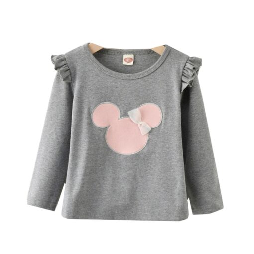 Child Little Baby Girls Clothes T-Shirt Cartoon Mouse Tees Tops New Year 2020 Kids TShirt Spring Cotton Soft Long Sleeve Outfits