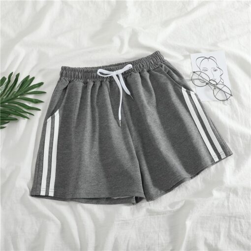 Women Shorts Summer Casual Solid Drawstring shorts high waist loose shorts for girls Soft Cool female short M-2XL