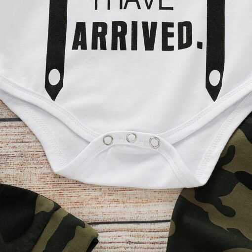Cute 3PCS Set Newborn Baby Boy Clothes Lovely bowtie kids Cotton Bodysuit Tops Long Pants Hat Outfits Clothes Set 0-18M D30