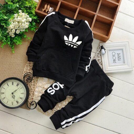 Brand Baby Clothes Suits Causal Baby Girls Boys Clothing Sets Children Suits Clothes 2 Pieces Sweatshirts Sports Pants Kids Set