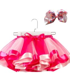 2020 New Tutu Skirt Baby Girl Clothes 12M-8Yrs Colorful Mini Pettiskirt Girls Party Dance Rainbow Tulle Skirts Children Clothing
