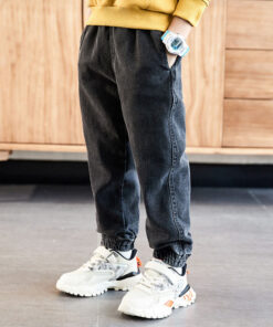 hot sale autumn and winter boys jeans 4-13 years old Cotton washed kids jeans Korean pants for baby boys jeans kids plus velvet