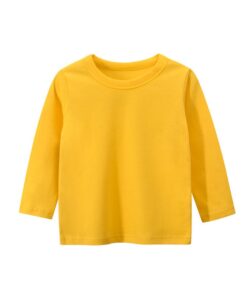 100% Cotton Long Sleeves Kids T Shirt Boys Girls Toddler Infant Baby Clothing Casual T-Shirts Tops Tees Shirt Child Clothes