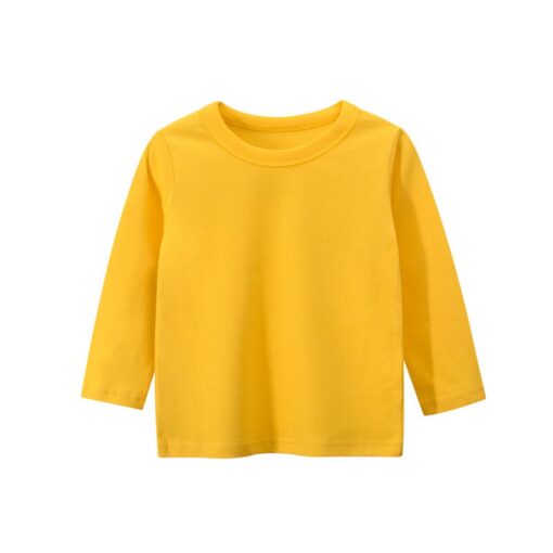 100% Cotton Long Sleeves Kids T Shirt Boys Girls Toddler Infant Baby Clothing Casual T-Shirts Tops Tees Shirt Child Clothes