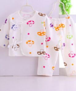 HIPAC Newborn Baby Infant Clothes Set Cotton Baby Boys Girls Tops+Pants Suits Cute Cartoon Baby Underwear All Season Style