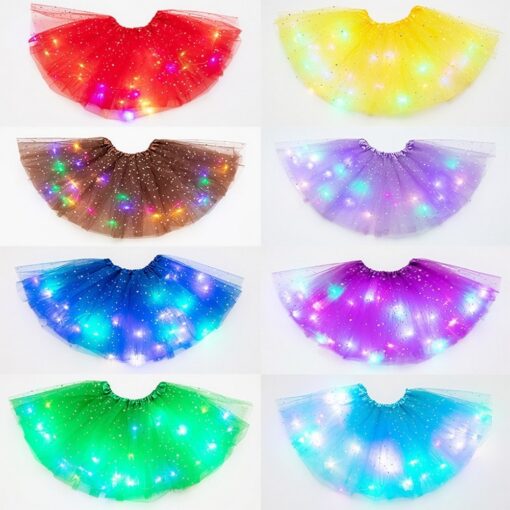 Kids Pearl Skirts Girls Mesh Beaded Clothes Children Ruffles Tutu Skirt Girl Multi-Layers Dance Princess Party Costumes