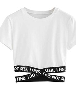 Summer Crop Top Women Top Solid Color Bandage Ladies Tshirt Womens Clothing Fashion Women Cropped T-shirt Casual Girls Shirts