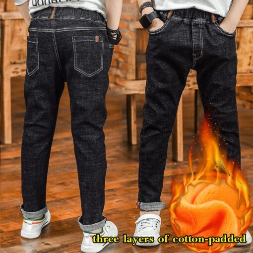 High Quality Autumn Spring Baby Jeans For Boys Pants Kids Clothes Cotton Casual Children Teenager Denim Trousers Boys Clothes