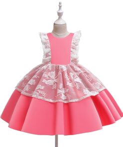 Party Princess Dress Children kids clothes 5 colors 3-14yrs Hot Selling Baby Girls Flower sequins Dress High quality new 2020