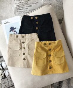 Girls autumn and winter skirts fashion Korean version of the hip skirt skirt skirt corduroy mini skirt girls skirts