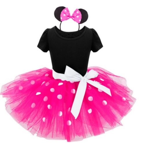 Fancy New Year Baby Girl Carnival Santa Dress For Girls Summer Mouse Christmas Children Clothing Party Tulle Kids Costume