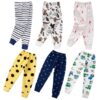 Cartoon Kids Long Pants Cotton Single Boy Cotton Trouser Striped Baby Tight Mouth Pyjama Bottoms Cotton Panties for Girl
