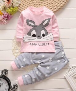 Baby Clothes Cotton Boys and Girls Baby Underwear Set Children's Autumn Clothes Long Pants Home Children's newborn clothes