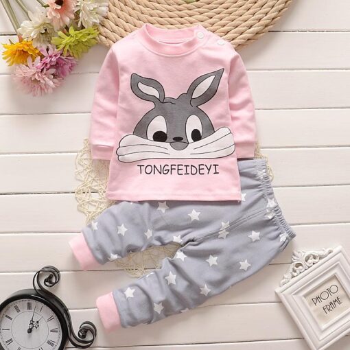 Baby Clothes Cotton Boys and Girls Baby Underwear Set Children's Autumn Clothes Long Pants Home Children's newborn clothes