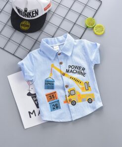 IENENS Kids Baby Boys T-shirt Clothes Clothing Summer Toddler Infant Boy Short Sleeve Tees Tops Cotton T Shirt 1 2 3 4 Years