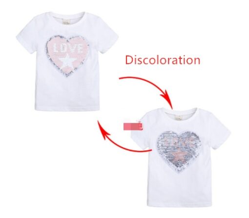 Changing Color and Pattern Switchable Sequins Boys TShirts Kid Fashion Marvel Hero T Shirt Children Top Clothes Summer