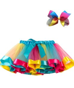2020 Summer Colorful Pettiskirt Children Party Girls Skirt Kids Birthday Mini tutu Skirt Toddler Girls Unicorn Skirt Clothing