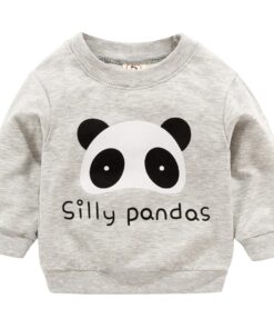 2020 Baby Boys Sweatshirts Winter Spring Autumn Pullover Children Hoodies Panda Long Sleeves Sweater Kids T-shirt Jacket#P30