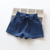 Summer Kids Casual Shorts Soft Cotton Beach Trousers Baby Girl Pure Color Short Pants Children's Wear