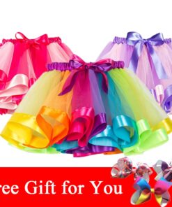2020 Summer Colorful Pettiskirt Children Party Girls Skirt Kids Birthday Mini tutu Skirt Toddler Girls Unicorn Skirt Clothing