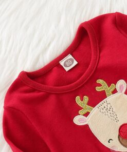 2-4 Years Christmas elk Print Girls Princess Dress Winter Long Sleeve Dresses for Girl birthday Party Cartoon Kids dress D30