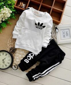Brand Baby Clothes Suits Causal Baby Girls Boys Clothing Sets Children Suits Clothes 2 Pieces Sweatshirts Sports Pants Kids Set