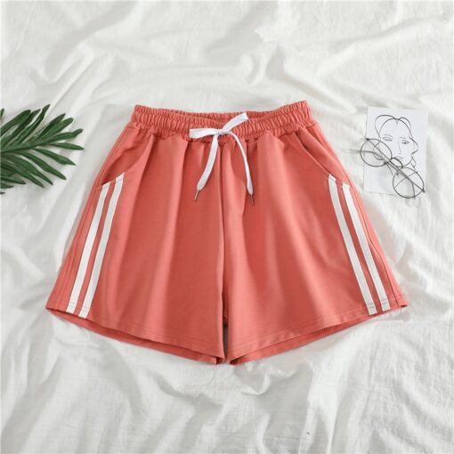 Women Shorts Summer Casual Solid Drawstring shorts high waist loose shorts for girls Soft Cool female short M-2XL