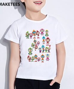 Kids Top Wing Cartoon Print Funny T-shirt Children Cute Clothes Girls & Boys Summer White Baby T shirt