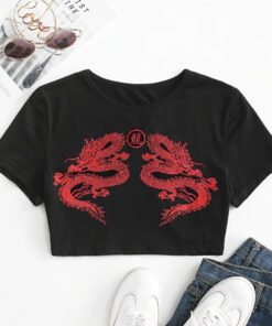 chinese style Dragon print summer t shirt Women Ladies girl Tie-dye Print Sleeveless Pullover Vest Tank tee Tops Shirts hot