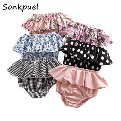 Summer Baby Girls Bloomers Newborn Diaper Cover Baby Pants with Ruffles 0-3 Years Girl Girl Shorts Bottoms Toddler Panties