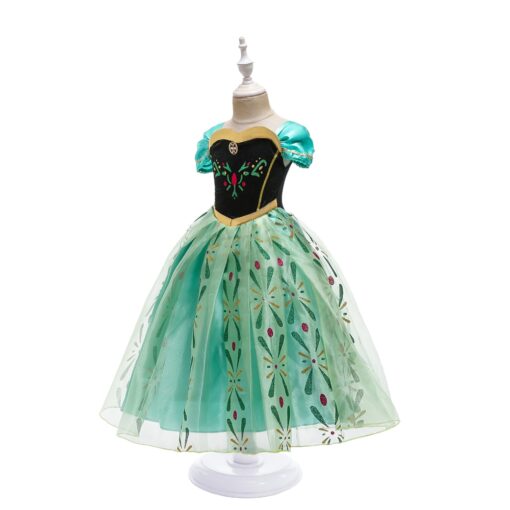 Infant Girl Christmas Dress Children's Party Anna Dress Carnival Costumes for Girls Disguise Child Elsa Anna Costume Elza Dress