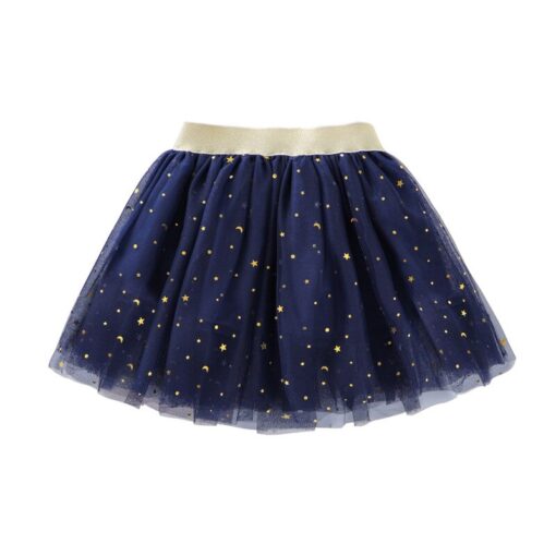 2020 Fashion Kids Mesh Miniskirts Girls Princess Stars Glitter Dance Ballet Tutu Brand Sequin Party Girl Faldas Skirt Elastic