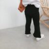 VIDMID baby girls solid color bell-bottomed pants kids cotton casual flared trousers clothes girls flare pants 4134 01