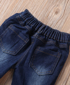 2-7 Y Toddler Kid Baby Girl Bell-Bottoms Pant Denim High Waist Wide Leg Jeans Trousers Pants