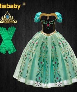Infant Girl Christmas Dress Children's Party Anna Dress Carnival Costumes for Girls Disguise Child Elsa Anna Costume Elza Dress